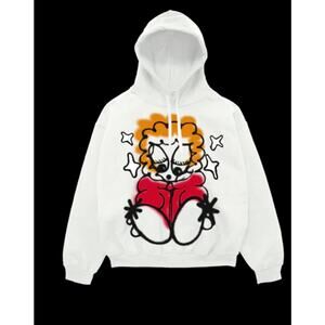 New - Ice Spice Official Merch Festival Hoodie White Coachella 2024